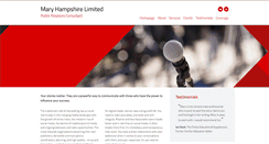 Desktop Screenshot of maryhampshire.com